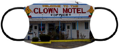 n a desolate piece of Nevada called Tonopah, you'll find the Clown Motel. It is terrifyingly seedy with clowns all over the place. This photograph taken on a dreary day captures it in all its horror.