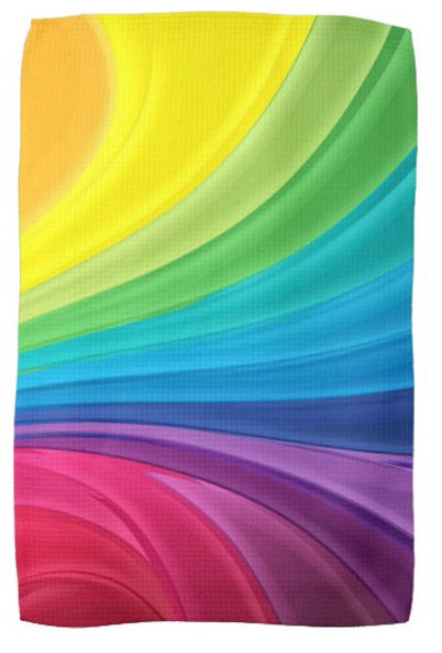 Rainbow swirls make a great and colorful way to brighten up the day.